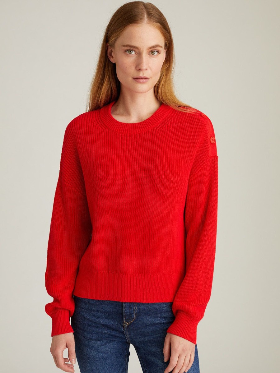 Women 525 America | Ida: Button Shoulder Pullover