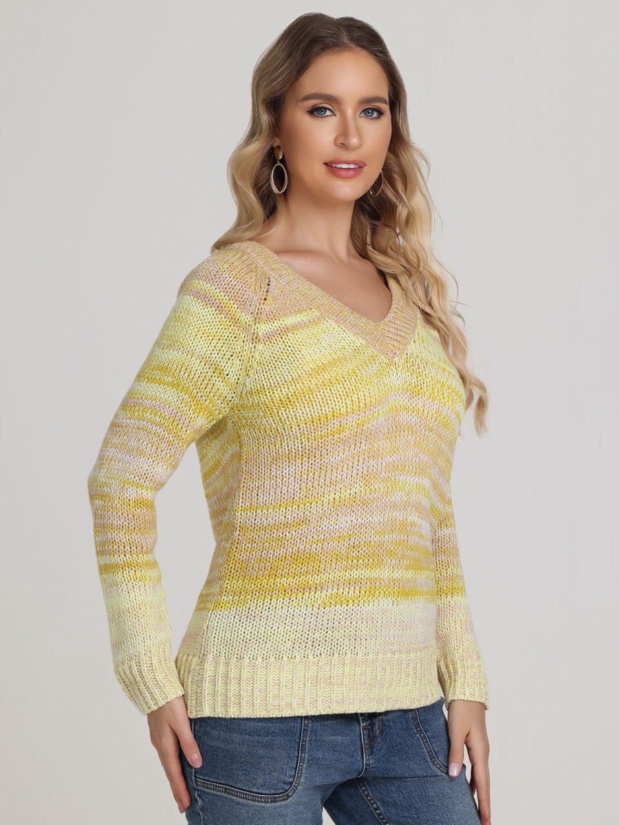 Women 525 America | Janice: Ombre Reversible Cardigan Pullover Margarita Multi