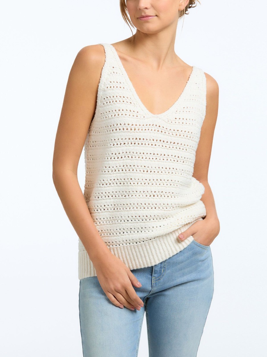 Women 525 America | Crimped Cami Chalk