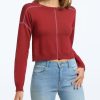 Women 525 America | Exposed Cover Stitch Pullover