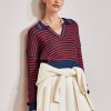 Women 525 America | Stripe Polo Pullover