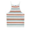 Women 525 America | Jinney: Stripe Crochet Halter Tank Bleach White Multi