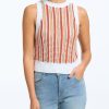 Women 525 America | Stripe Crochet Tank