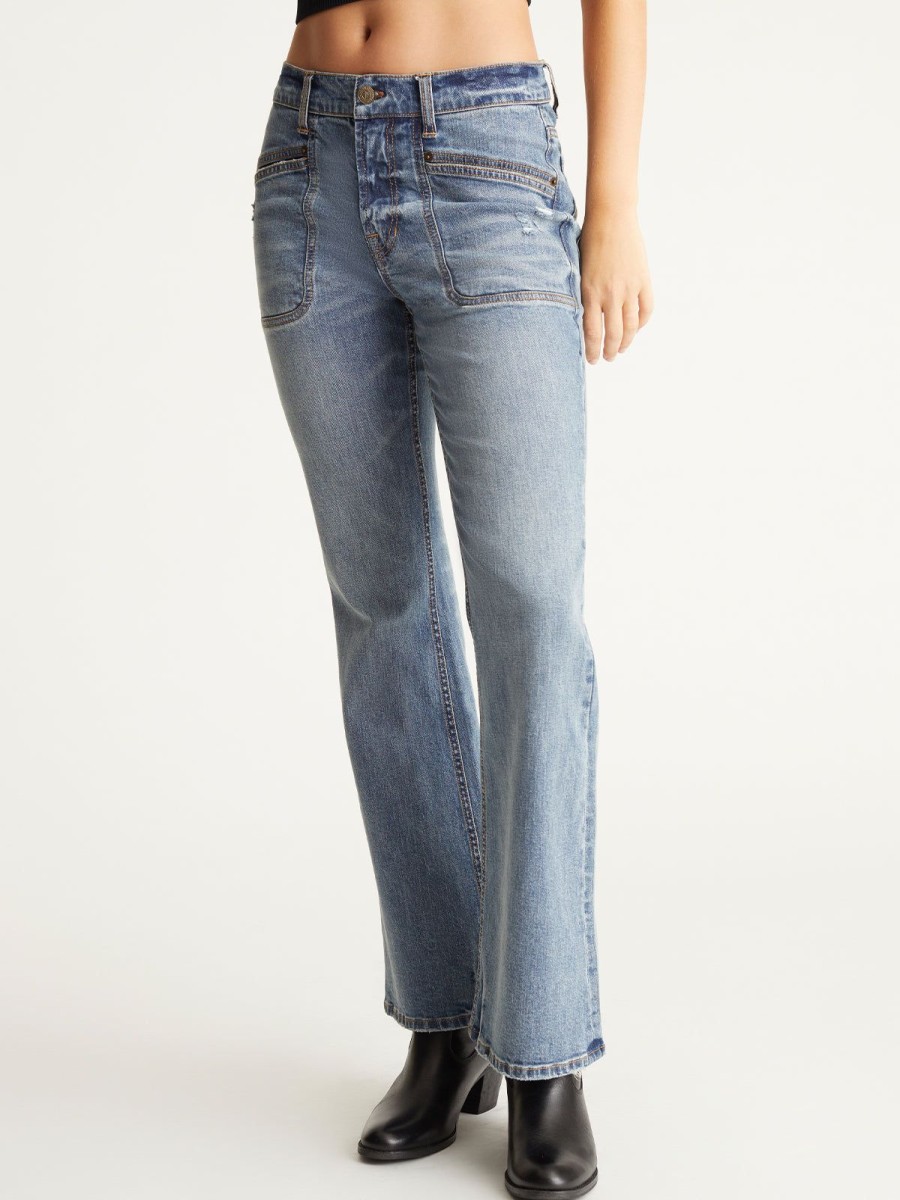 Women 525 America | Mid-Rise Bootcut Jeans Kai Wash