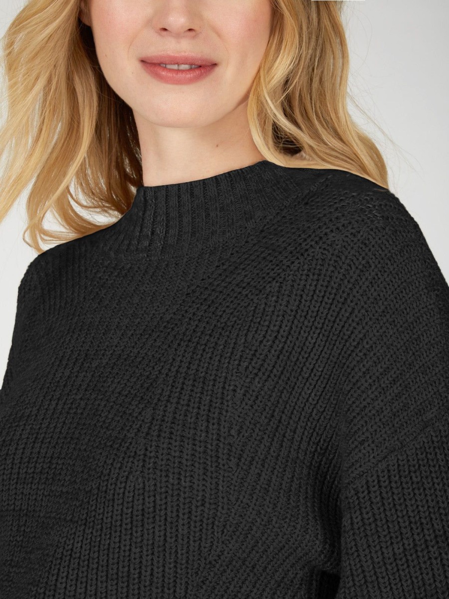 Women 525 America | The Mia: Cotton Transfer Stitch Cropped Sweater