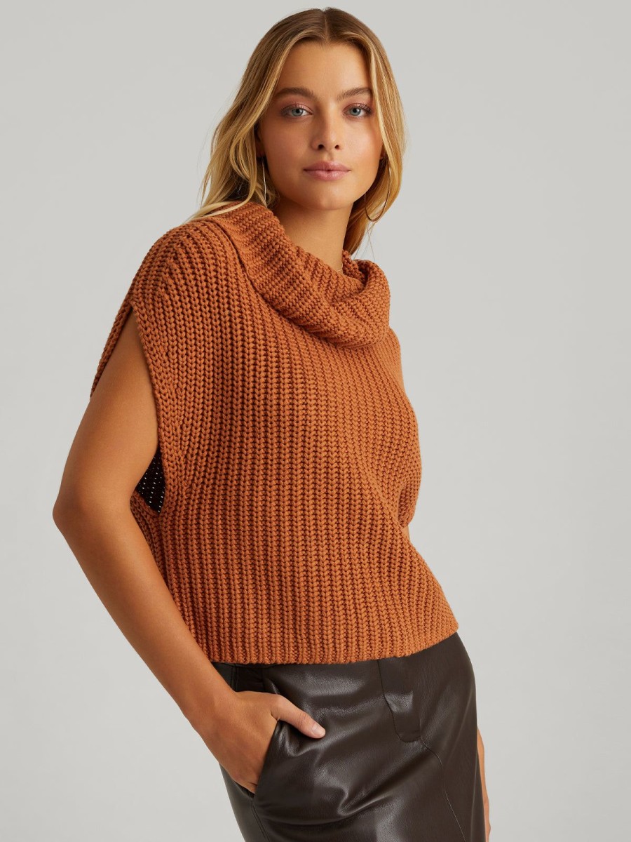 Women 525 America | Cate: Sleeveless Turtleneck Sweater