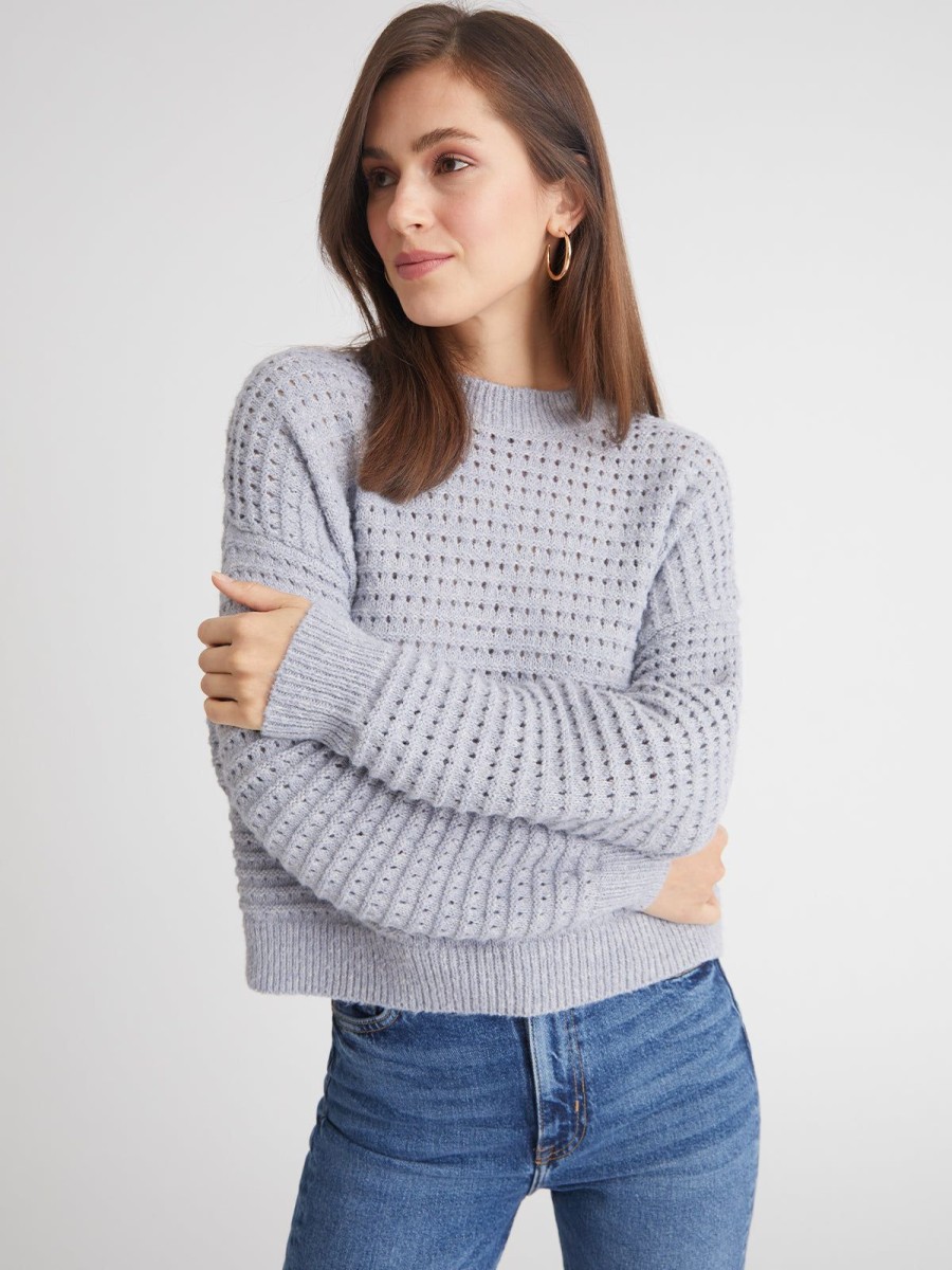 Women 525 America | Joanna: Mesh Stitch Pullover