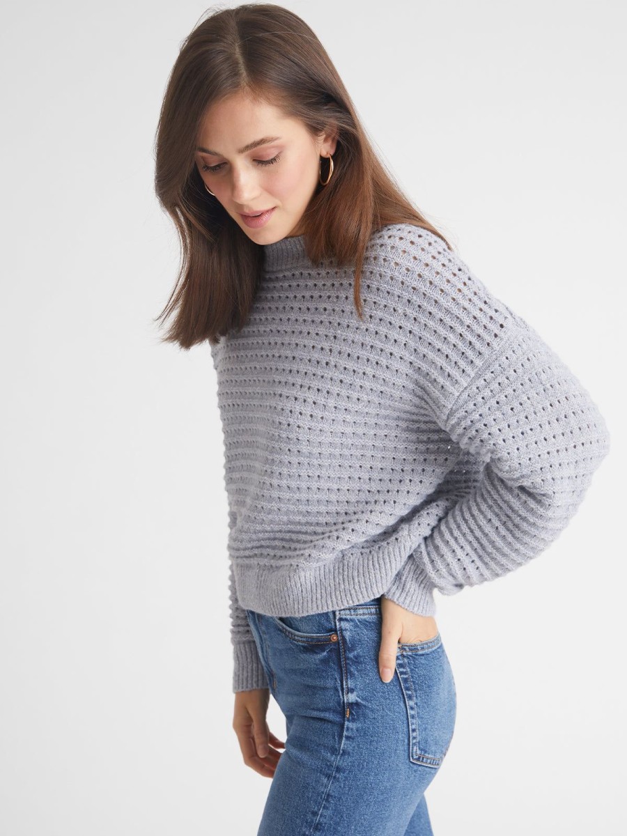 Women 525 America | Joanna: Mesh Stitch Pullover