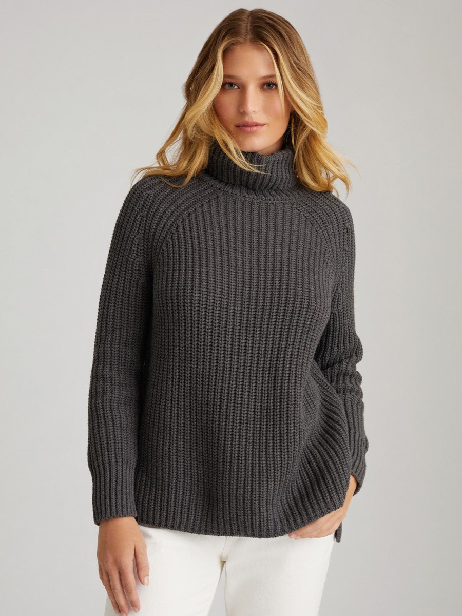 Women 525 America | Stella: Cotton Shaker Turtleneck Tunic