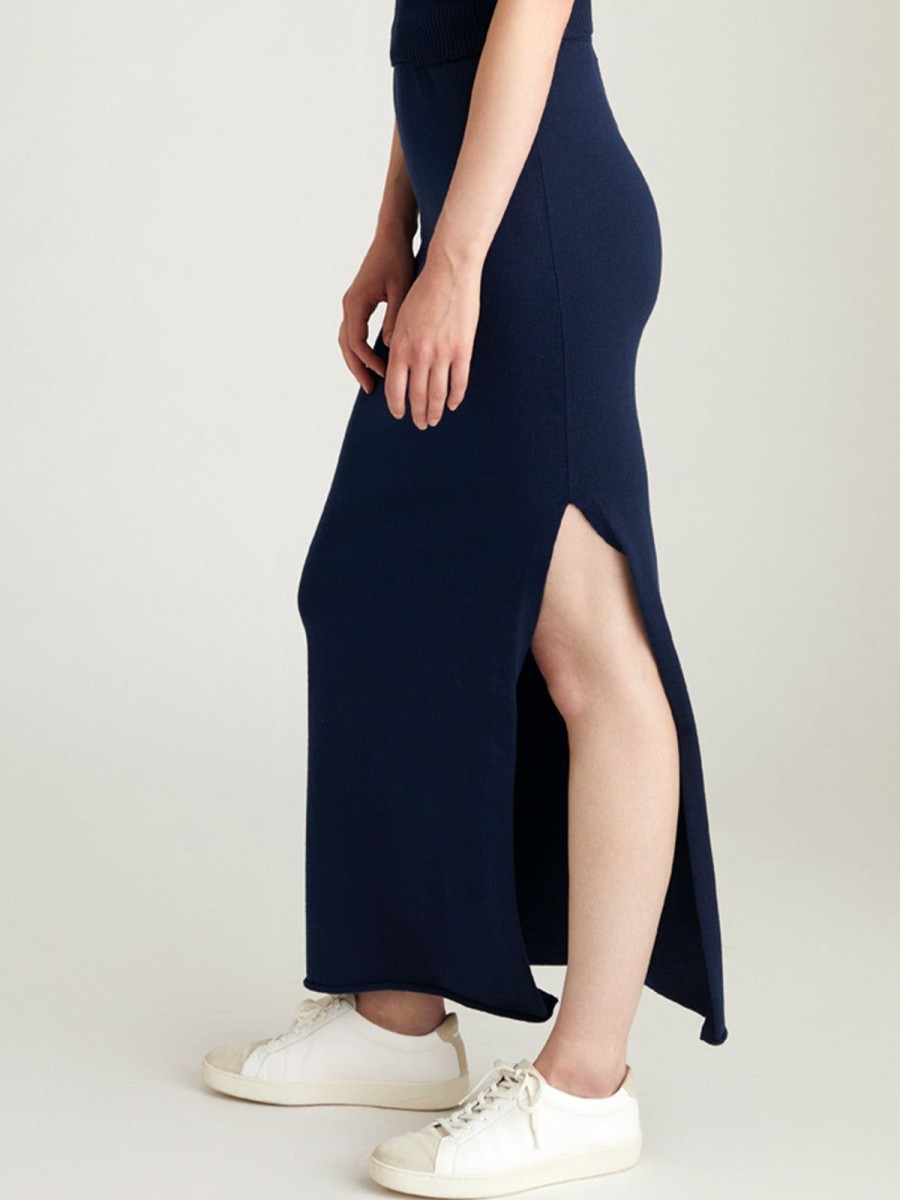 Women 525 America | Gwen: Maxi Skirt Dark Blue