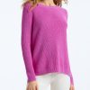 Women 525 America | The Emma: Crewneck Shaker Stitch Sweater