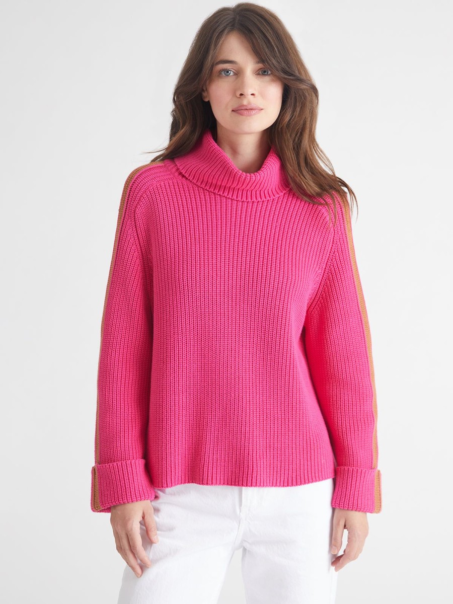 Women 525 America | Vida: Tipped Turtleneck Sweater