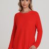 Women 525 America | Emma: Crewneck Shaker Stitch Sweater