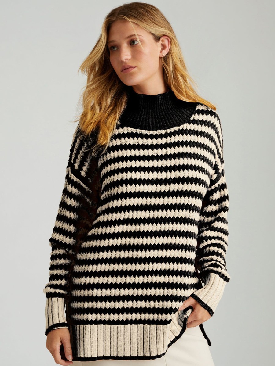 Women 525 America | Giselle: Texture Stripe Pullover