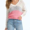 Women 525 America | Popcorn V-Neck Pullover