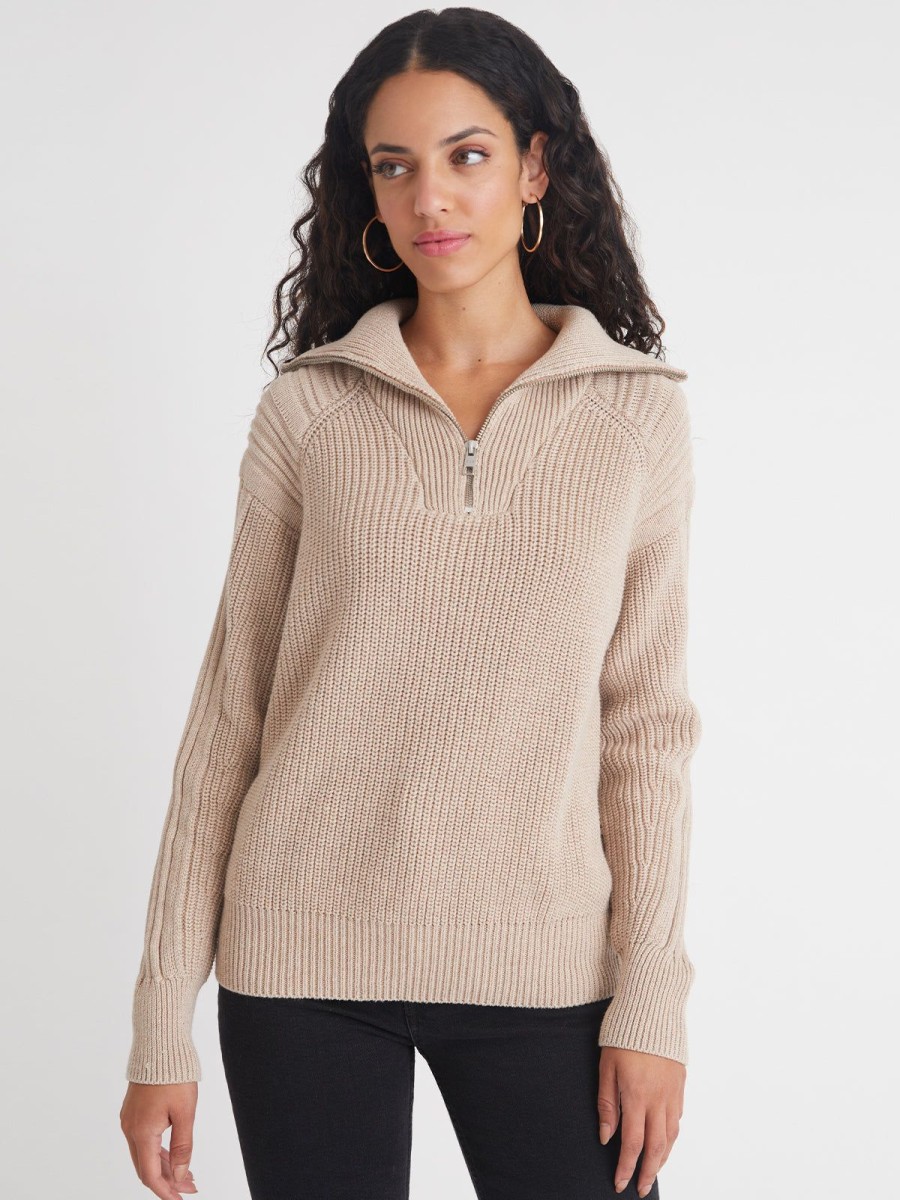 Women 525 America | Nina: 3/4 Zip Sweater